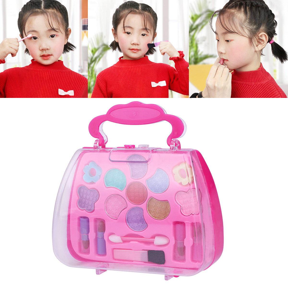 Kids Makeup Case Strawberry Sh - Beauty Makeup Vanity Set 评论和价格