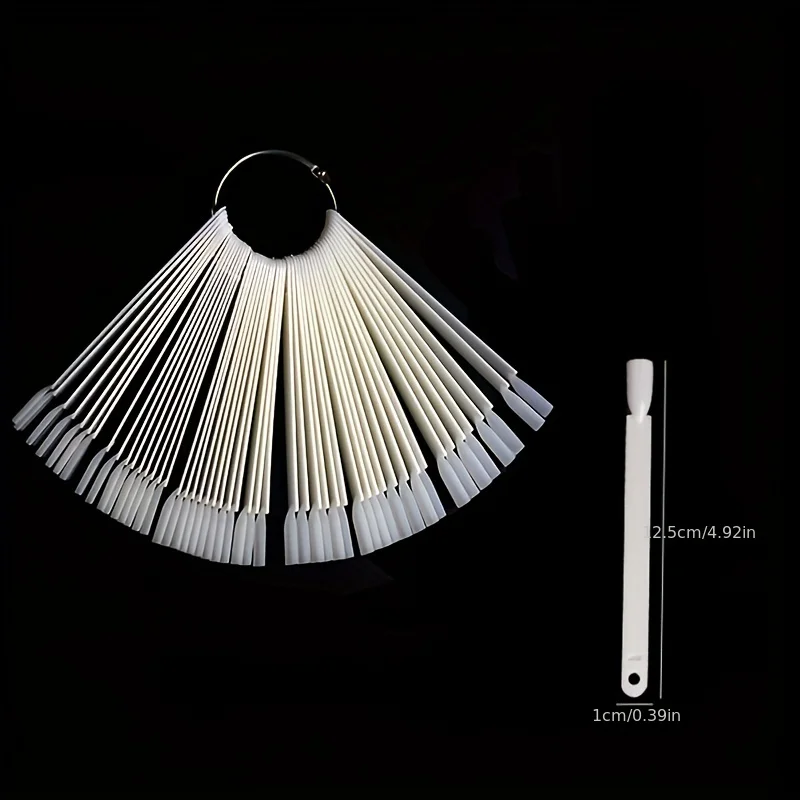 100 Tips Fan Shape Nail Swatch - Contour Palette Stick 评论和价格